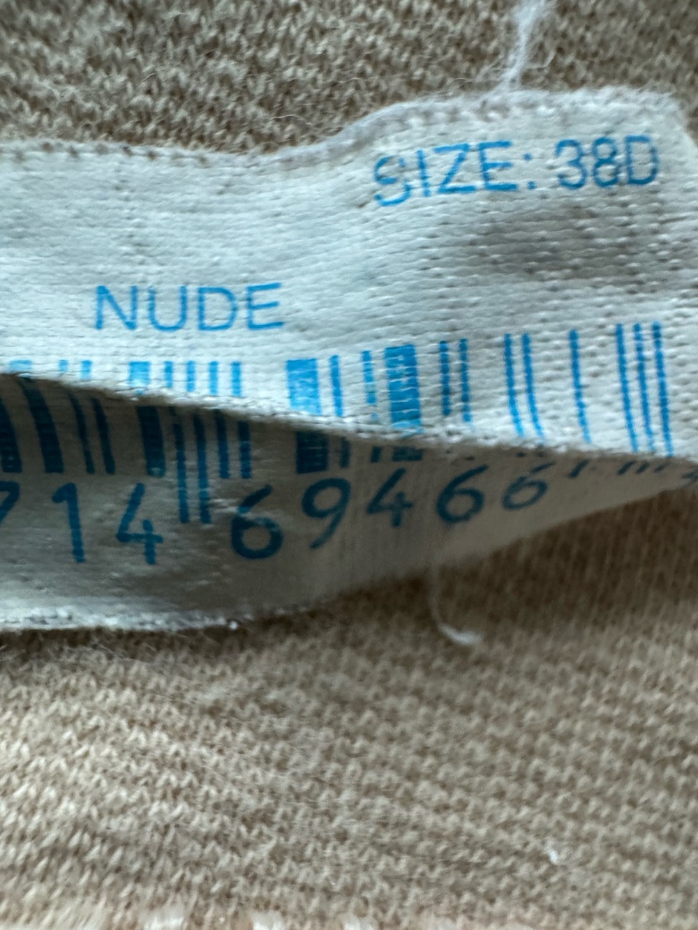 Everyday Nude Underwire Bra - Comfortable Support. Size: 38D - Picture 5 of 5